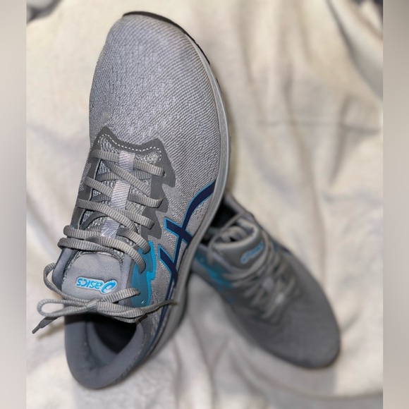 ASICS Men's GT-1000 12 Running Shoes - Piedmont Grey/Indigo Blue - Picture 4 of 16